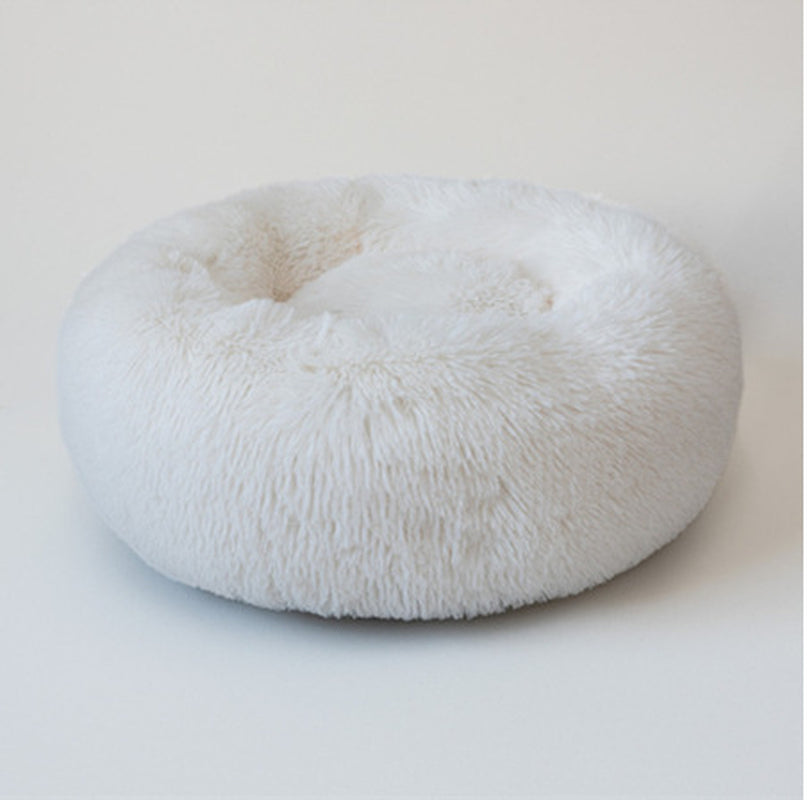Cozy Round Dog Bed for Small Dogs – Plush Pet Nest Mat, Perfect for Puppies & Cats