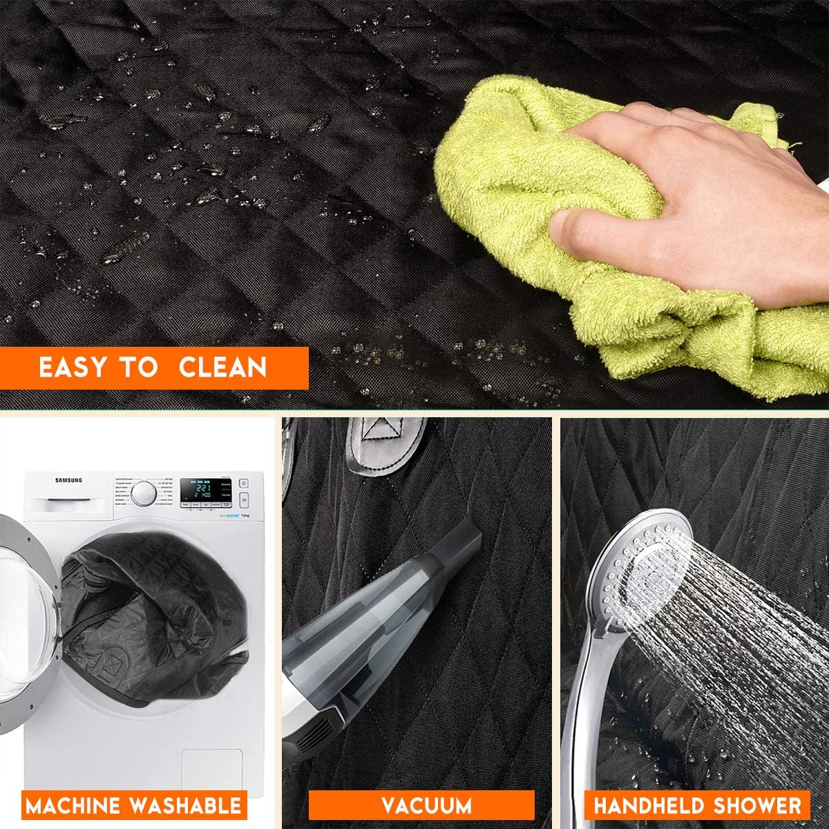 Ultimate Dog Car Seat Cover: Waterproof, Non-Slip Protection for Back Seats – Fits Most Cars, Trucks, & SUVs – Protects Your Seats & Comfortably Accommodates Your Pup!