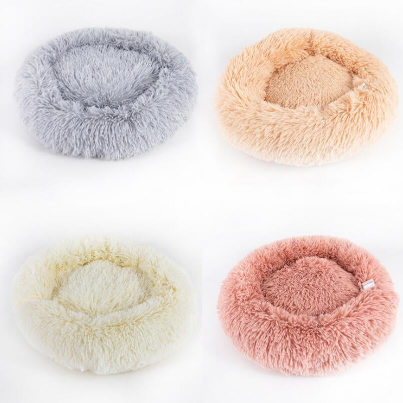 Cozy Round Dog Bed for Small Dogs – Plush Pet Nest Mat, Perfect for Puppies & Cats