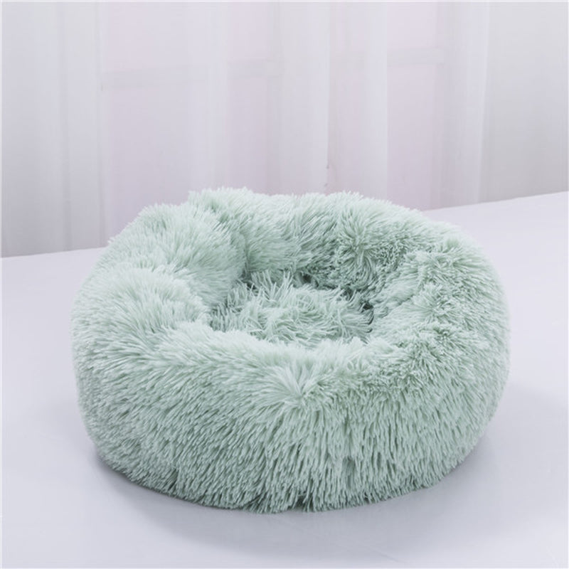Cozy Round Dog Bed for Small Dogs – Plush Pet Nest Mat, Perfect for Puppies & Cats