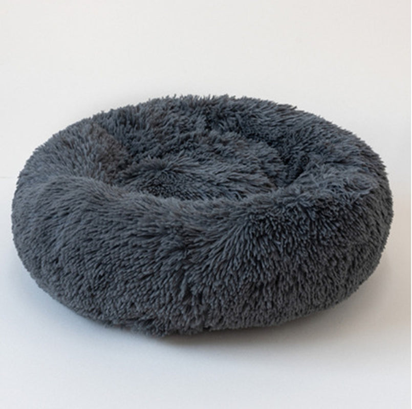 Cozy Round Dog Bed for Small Dogs – Plush Pet Nest Mat, Perfect for Puppies & Cats