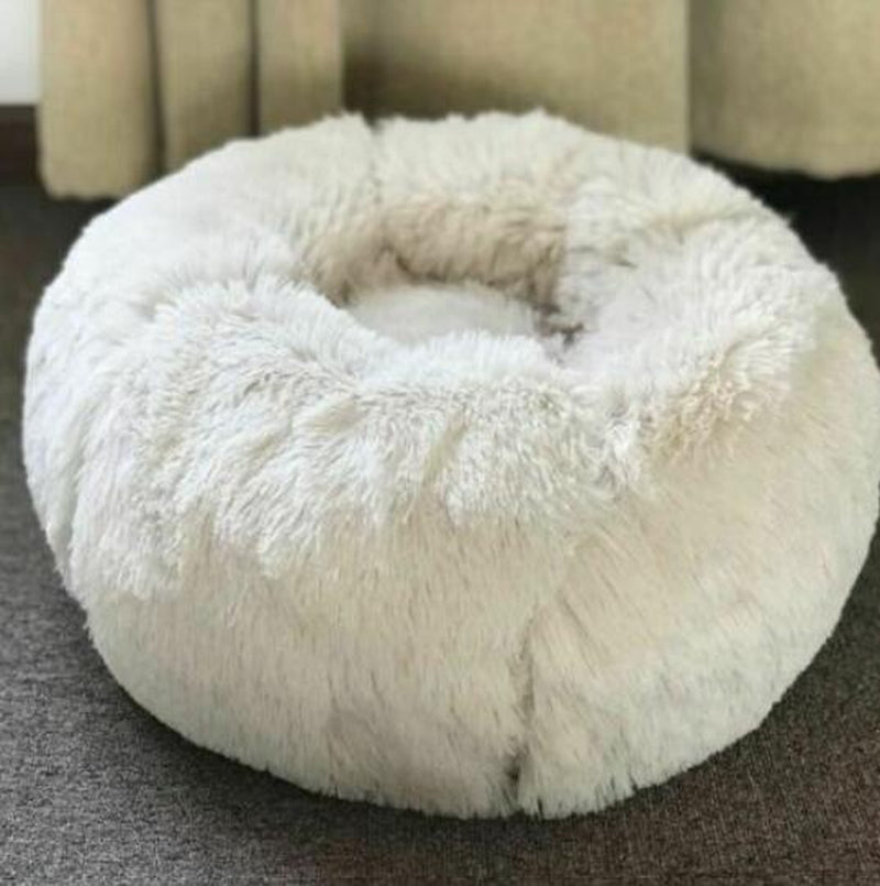 Cozy Round Dog Bed for Small Dogs – Plush Pet Nest Mat, Perfect for Puppies & Cats