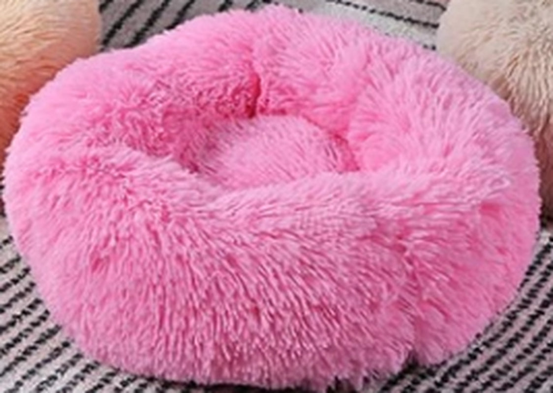 Cozy Round Dog Bed for Small Dogs – Plush Pet Nest Mat, Perfect for Puppies & Cats