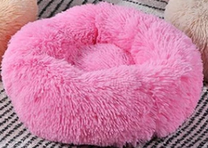 Cozy Round Dog Bed for Small Dogs – Plush Pet Nest Mat, Perfect for Puppies & Cats