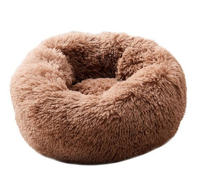 Cozy Round Dog Bed for Small Dogs – Plush Pet Nest Mat, Perfect for Puppies & Cats