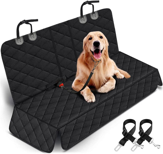 Ultimate Dog Car Seat Cover: Waterproof, Non-Slip Protection for Back Seats – Fits Most Cars, Trucks, & SUVs – Protects Your Seats & Comfortably Accommodates Your Pup!