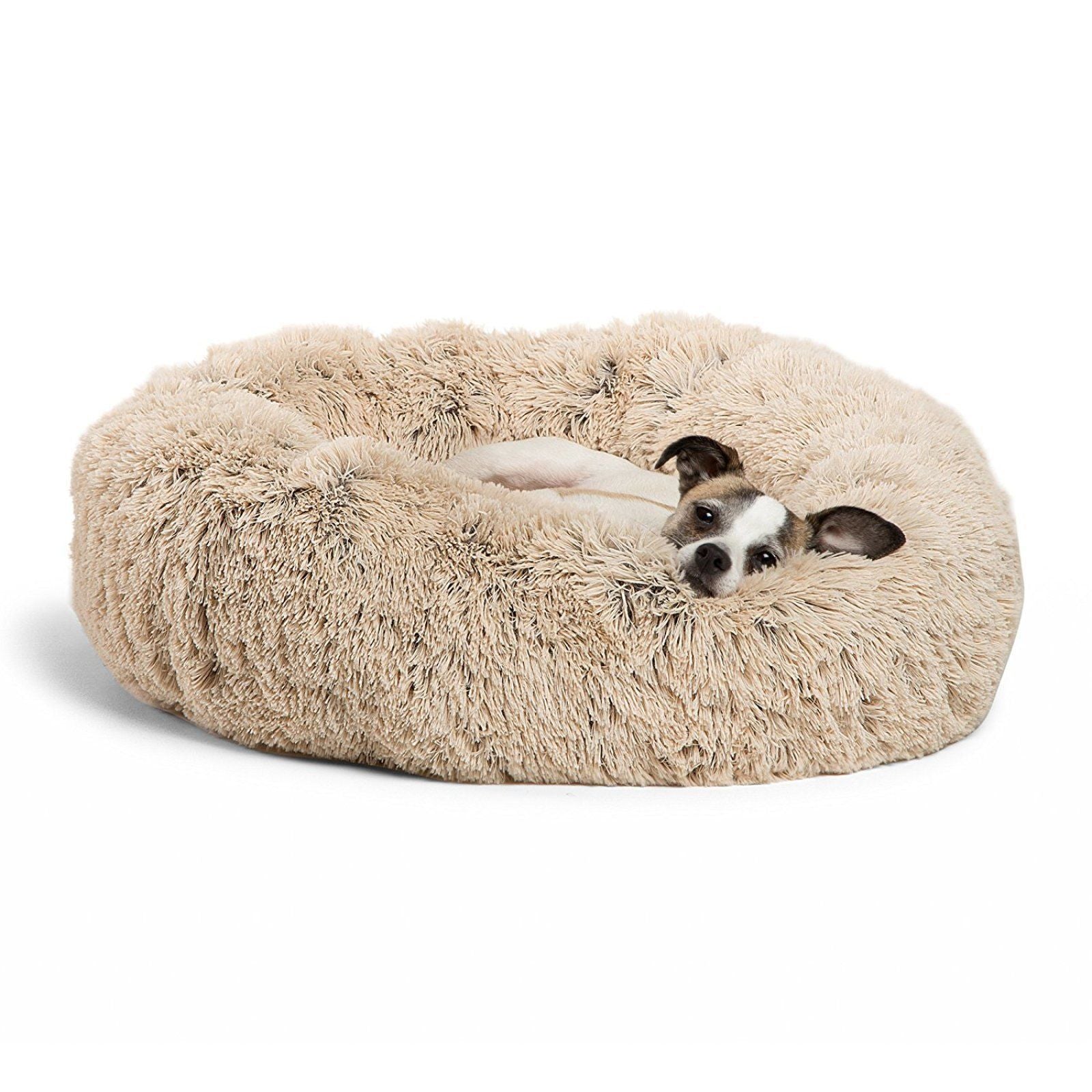 Cozy Round Dog Bed for Small Dogs – Plush Pet Nest Mat, Perfect for Puppies & Cats