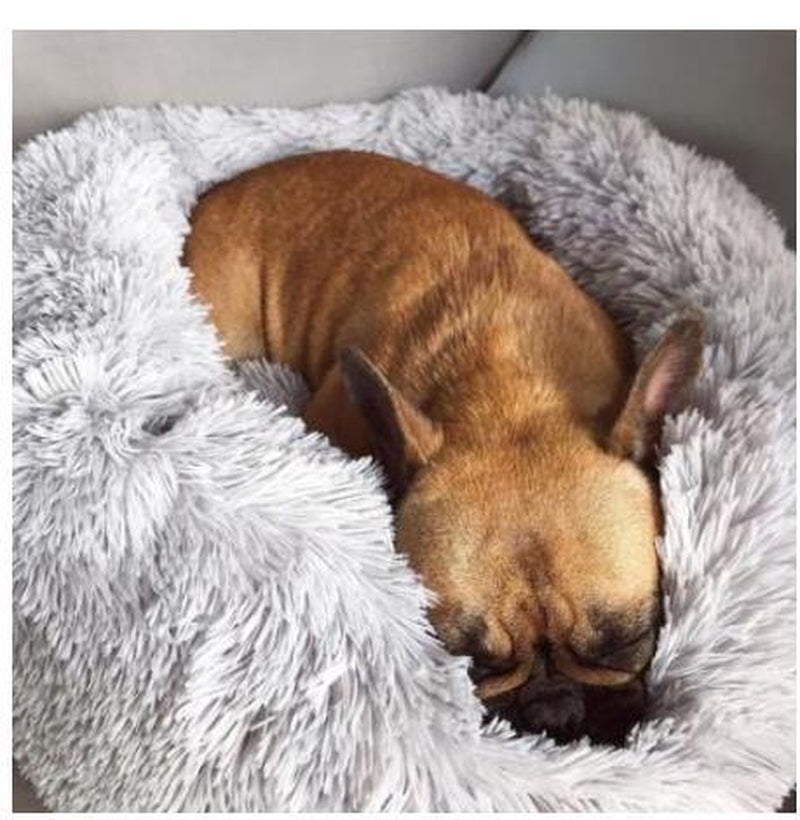 Cozy Round Dog Bed for Small Dogs – Plush Pet Nest Mat, Perfect for Puppies & Cats