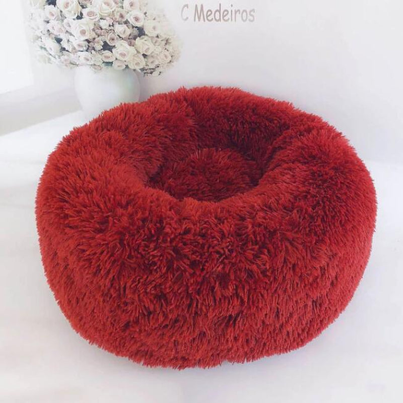 Cozy Round Dog Bed for Small Dogs – Plush Pet Nest Mat, Perfect for Puppies & Cats