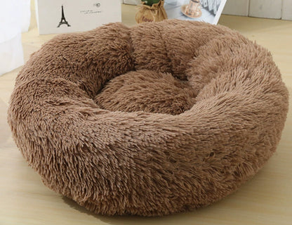 Cozy Round Dog Bed for Small Dogs – Plush Pet Nest Mat, Perfect for Puppies & Cats