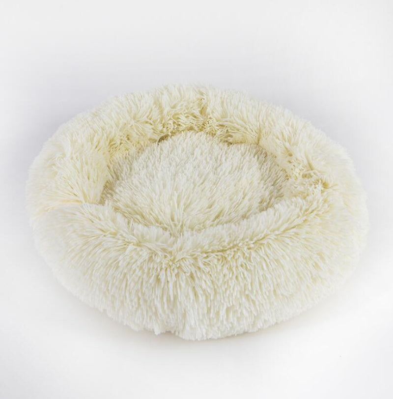 Cozy Round Dog Bed for Small Dogs – Plush Pet Nest Mat, Perfect for Puppies & Cats