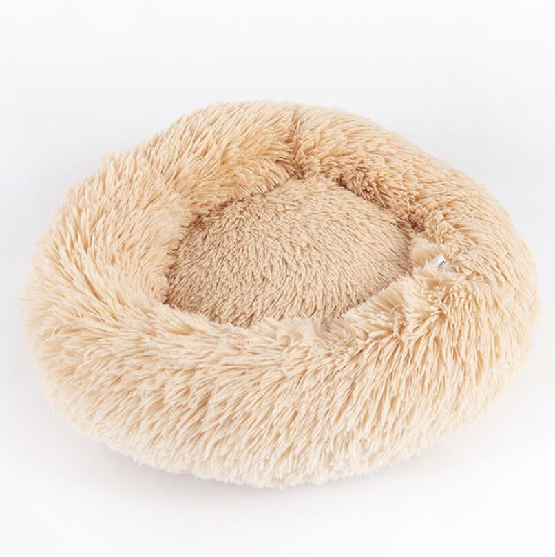 Cozy Round Dog Bed for Small Dogs – Plush Pet Nest Mat, Perfect for Puppies & Cats